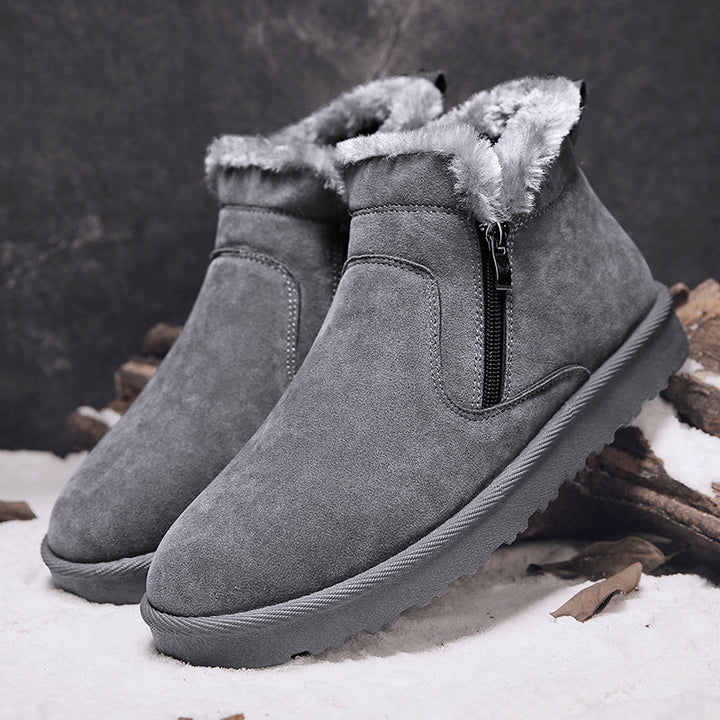 Herren Winter Stiefeletten Mit Reißverschluss