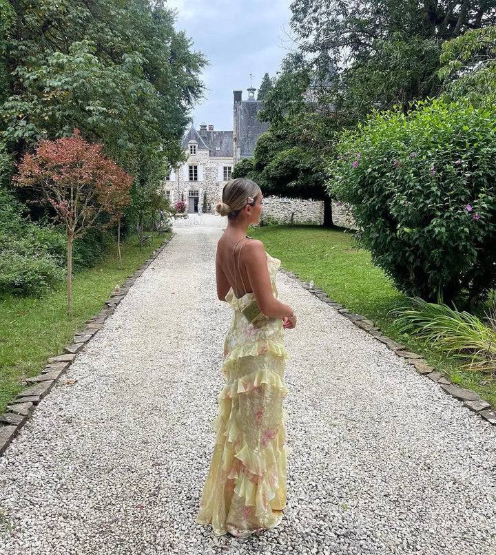 Ärmelloses langes Kleid mit elegantem Design Für Frauen