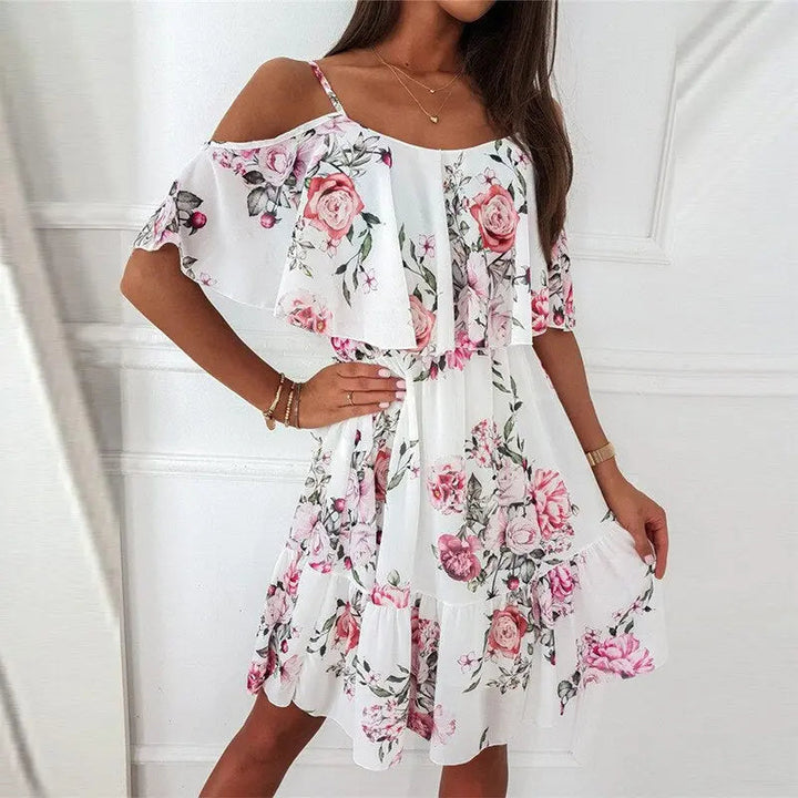 Plissiertes Midikleid Mit Kurzarm Geknoteter Taille Für Damen