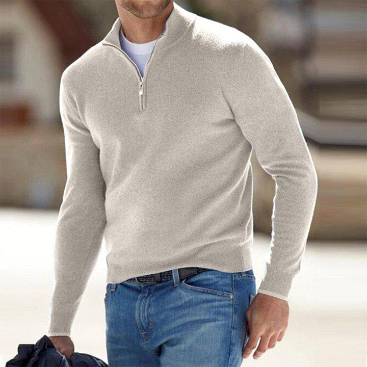 Halb-Zip Pullover Mit Klassischer Passform Für Herren Winter