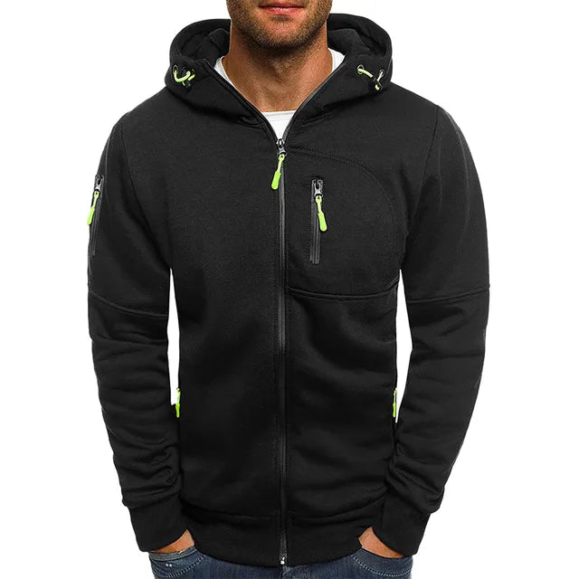 Herren Winter Kalte Jahreszeit Zip Hoodie