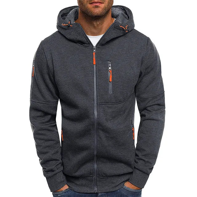 Herren Winter Kalte Jahreszeit Zip Hoodie