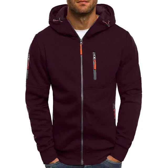 Herren Winter Kalte Jahreszeit Zip Hoodie
