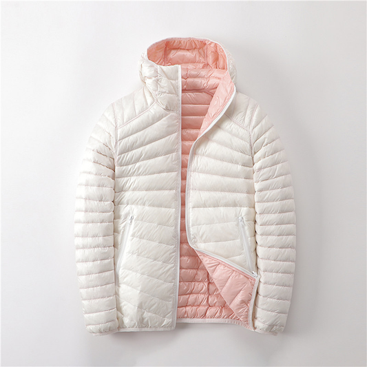 Warme Pufferjacke für Damen mit Kapuze