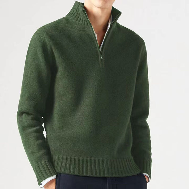 Herren Winter Kalte Jahreszeit Zip Pullover