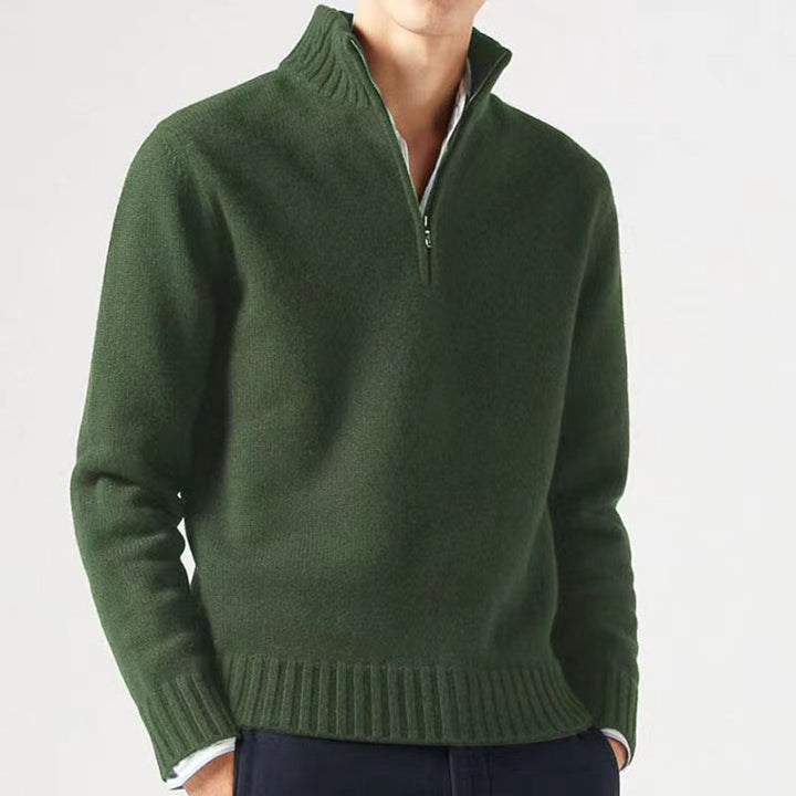 Herren Winter Kalte Jahreszeit Zip Pullover