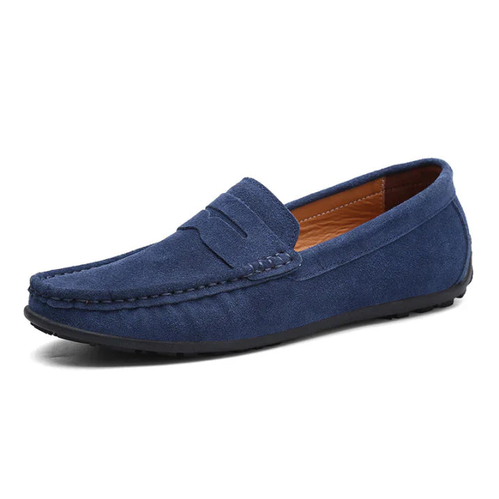 Klassische Wildleder Slipper Bequeme Freizeitschuhe Herren Winter