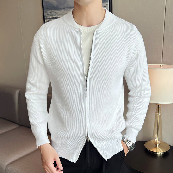 Herren Winter Kalte Jahreszeit Zip Cardigan