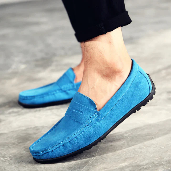 Klassische Wildleder Slipper Bequeme Freizeitschuhe Herren Winter