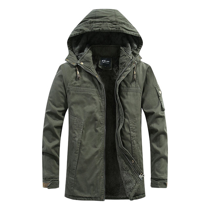 Herren Winter Kapuzenjacke Für Kalte Tage