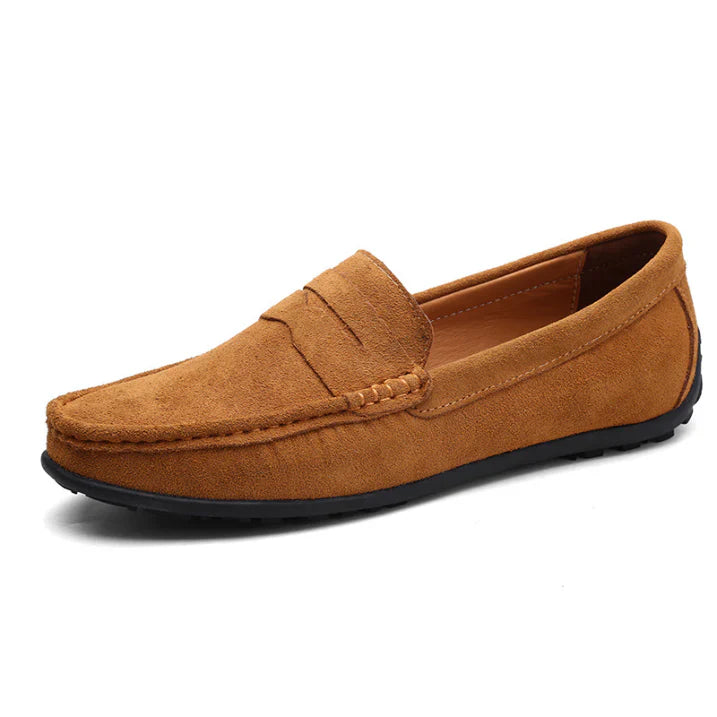 Klassische Wildleder Slipper Bequeme Freizeitschuhe Herren Winter