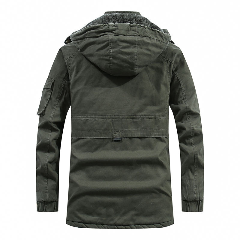 Herren Winter Kapuzenjacke Für Kalte Tage
