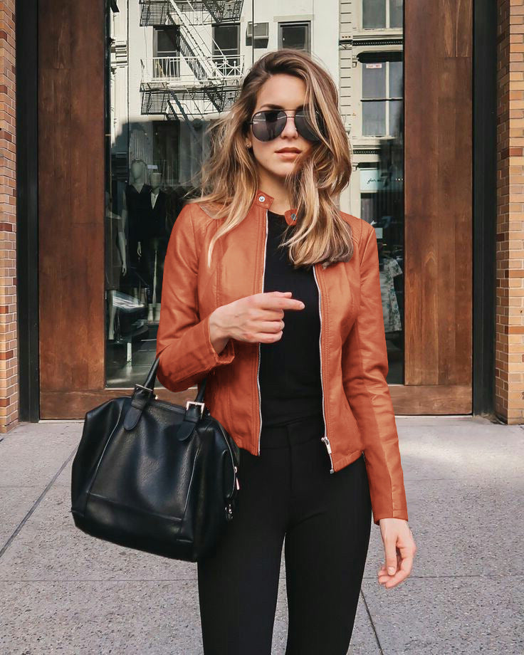 Damen Schmal Geschnittene Jacke