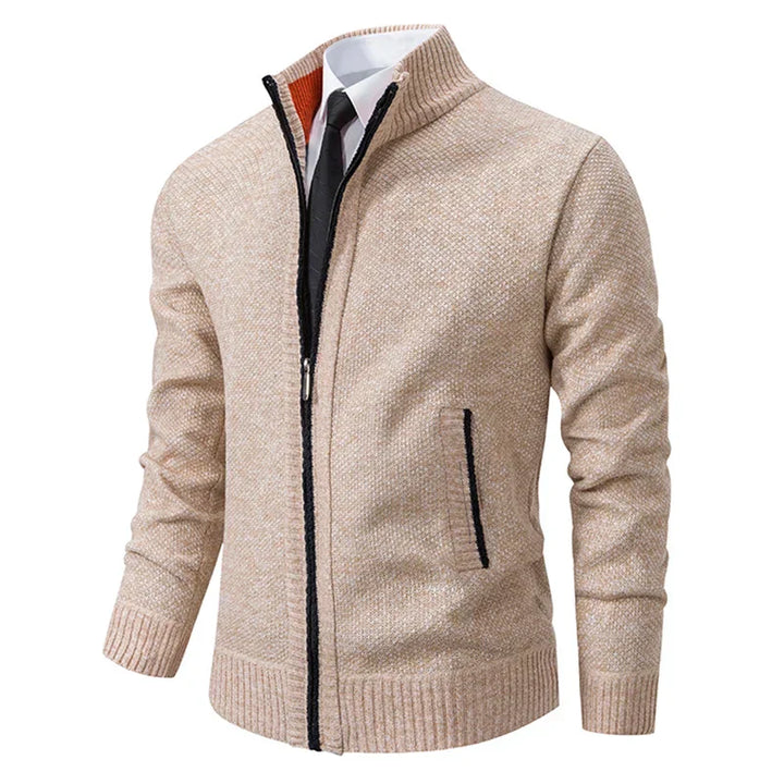 Herren Winter Kalte Jahreszeit Zip Cardigan
