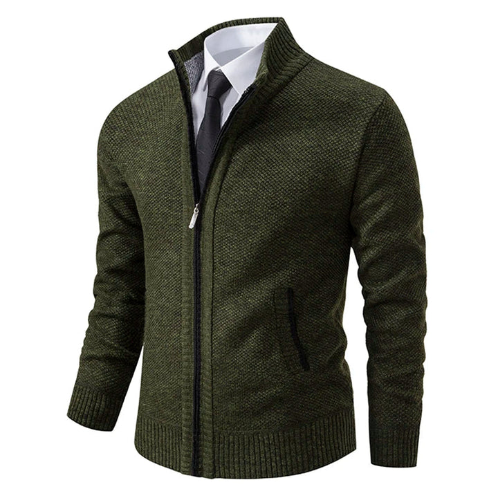 Herren Winter Kalte Jahreszeit Zip Cardigan