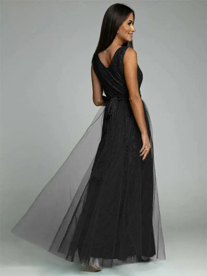 Fließendes Maxikleid mit Ärmellosem Design für Damen