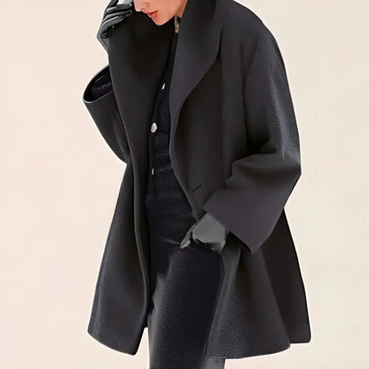 Oversized Mantel mit Breitem Kragen für Damen