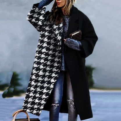 Chicer Oversized Karomantel für Damen