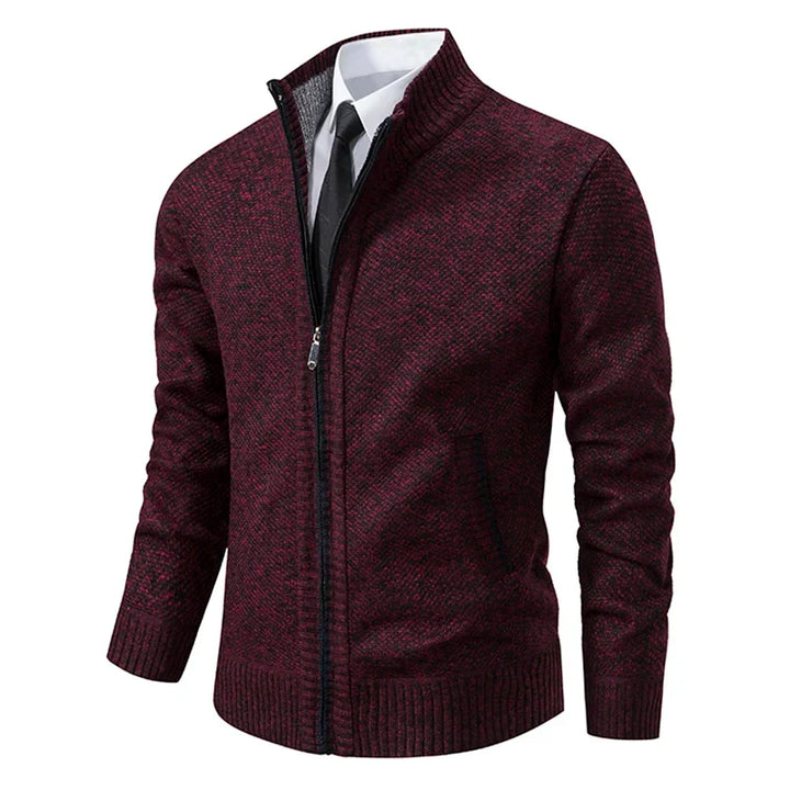 Herren Winter Kalte Jahreszeit Zip Cardigan