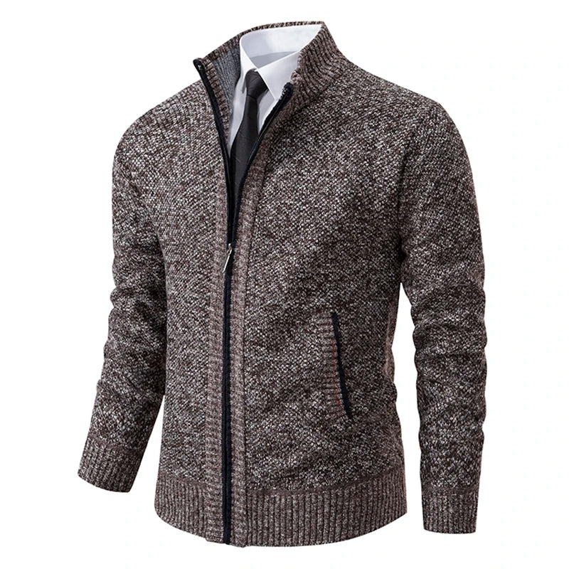 Herren Winter Kalte Jahreszeit Zip Cardigan