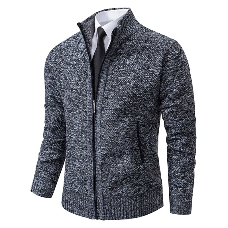 Herren Winter Kalte Jahreszeit Zip Cardigan