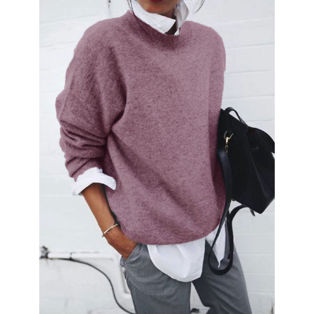 Klassischer Strickpullover Für Damen
