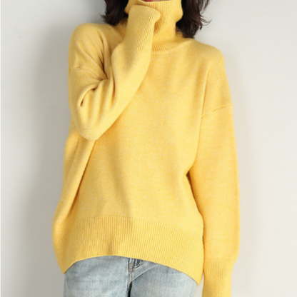Chicer Oversized Pullover mit Rollkragen für Damen