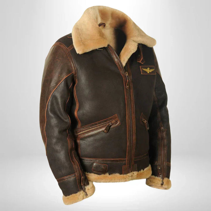 Herren Fliegerjacke mit Fellfutter Winter