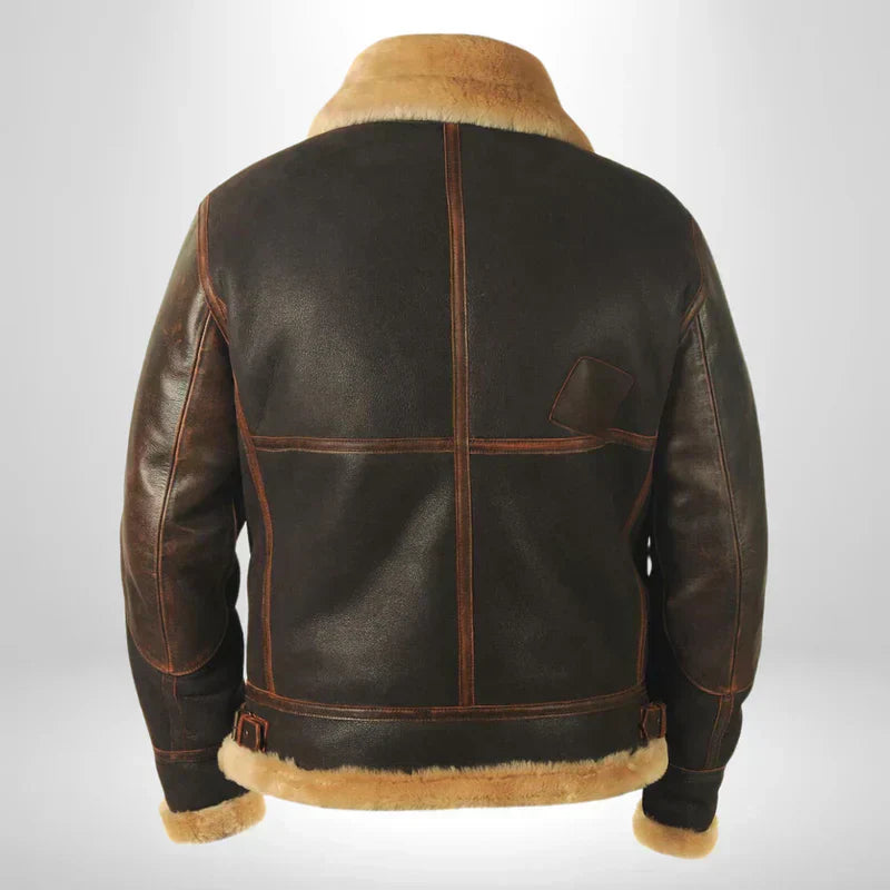 Herren Fliegerjacke mit Fellfutter Winter