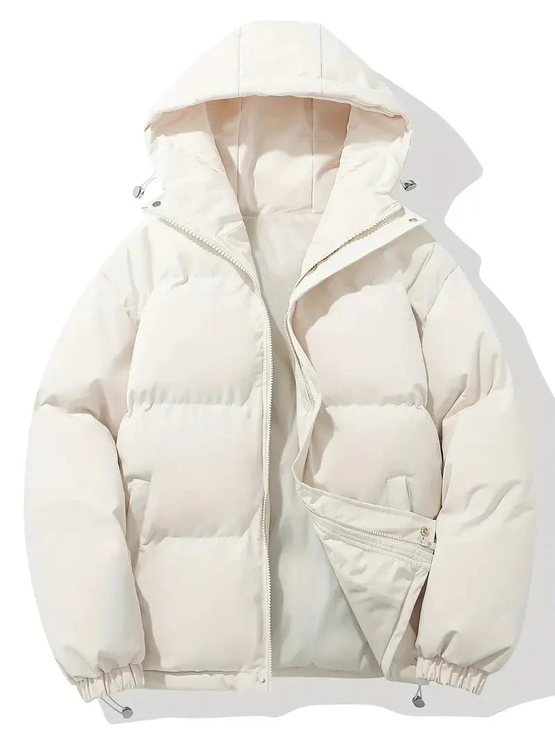 Herren Winter Steppjacke Mit Kapuzen Design