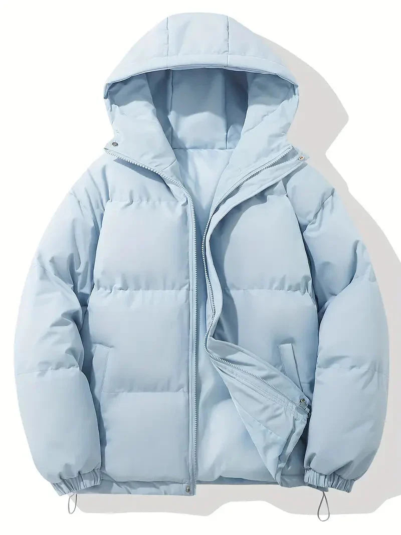 Herren Winter Steppjacke Mit Kapuzen Design