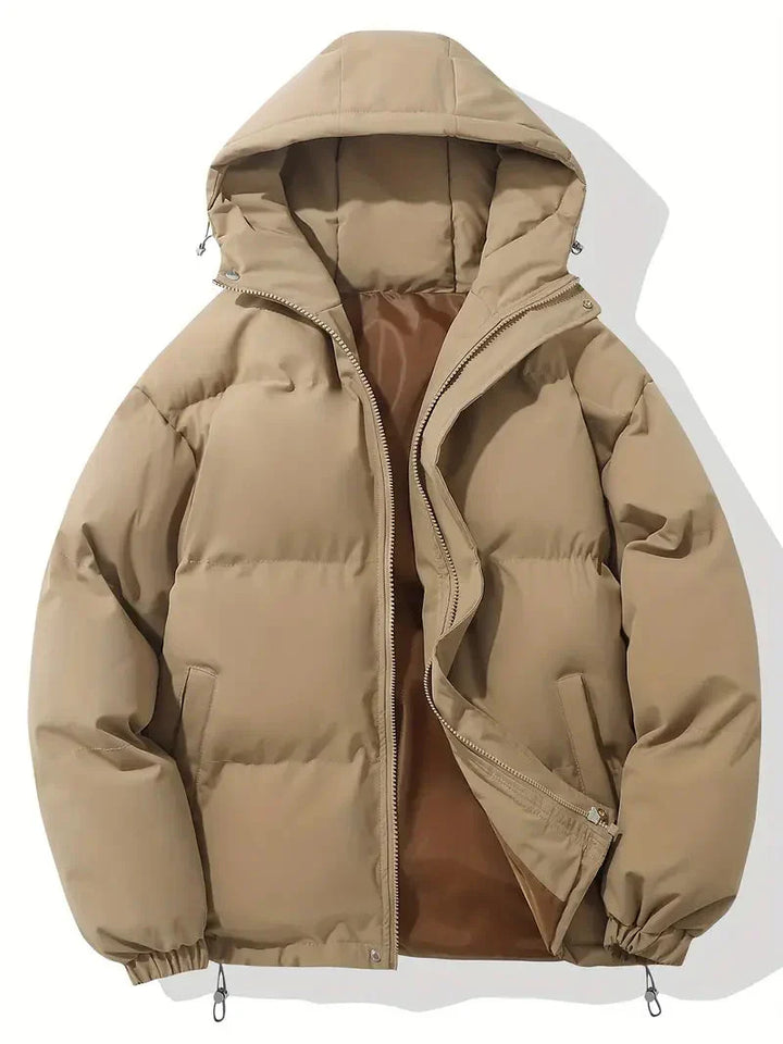 Herren Winter Steppjacke Mit Kapuzen Design