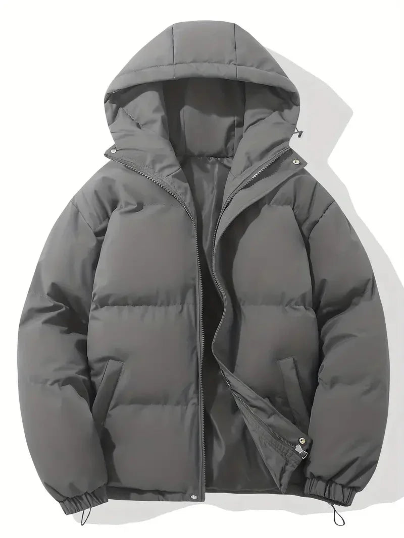 Herren Winter Steppjacke Mit Kapuzen Design