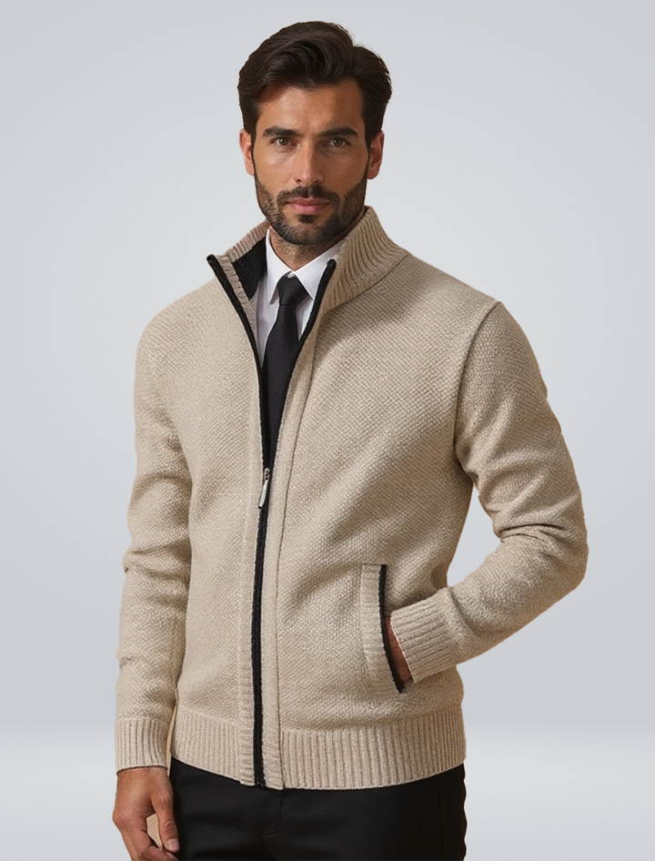 Herren Winter Kalte Jahreszeit Zip Cardigan