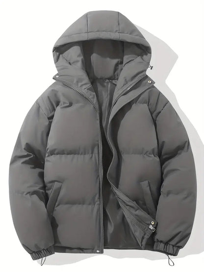 Übergroße Steppjacke mit Kapuze für Winter Damen