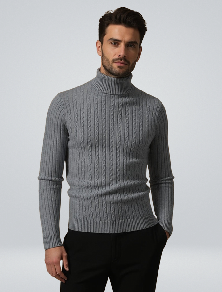 Herren Winter Street Style Rollkragen Pullover