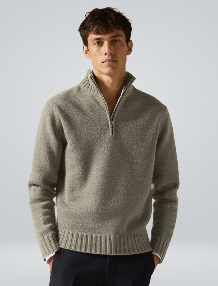 Herren Winter Kalte Jahreszeit Zip Pullover