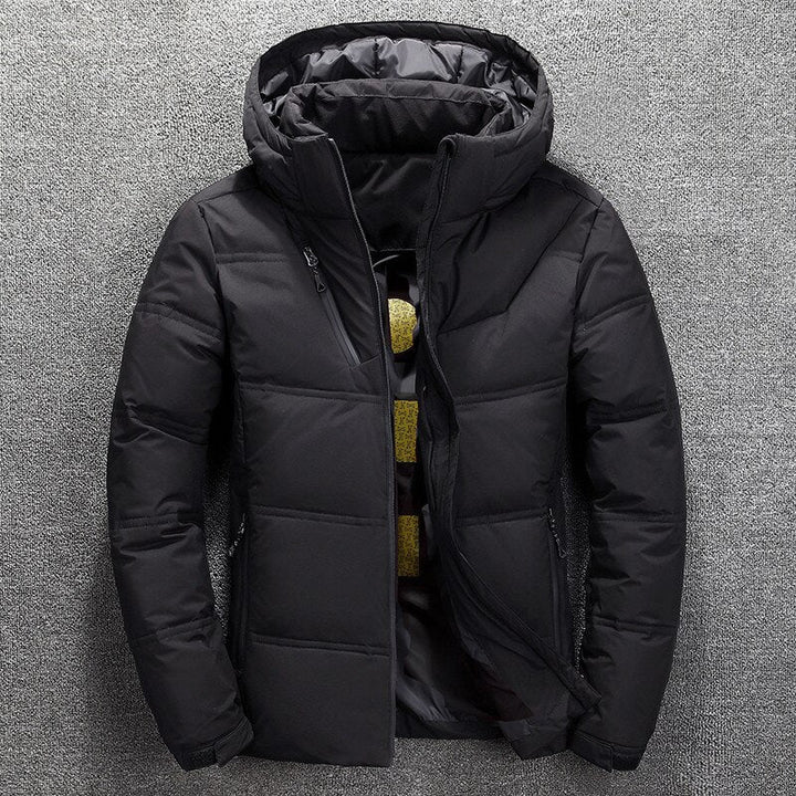 Herren Winter Gesteppte Kapuzenjacke