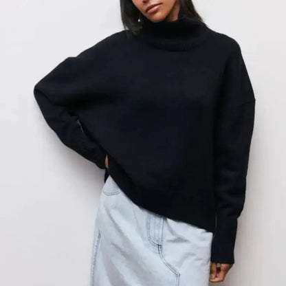 Oversize-Warmer Rollkragenpullover für Damen