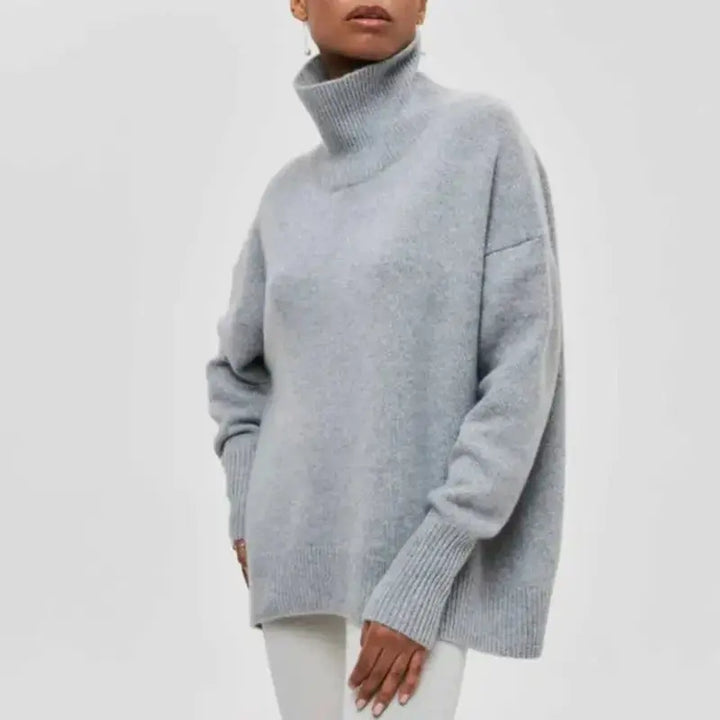 Oversize-Warmer Rollkragenpullover für Damen