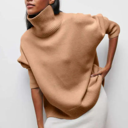 Oversize-Warmer Rollkragenpullover für Damen