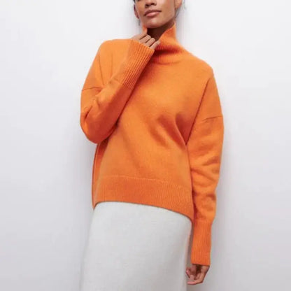 Oversize-Warmer Rollkragenpullover für Damen