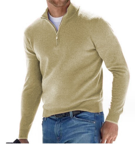 Stylischer Zip Pullover Für Herren Winter