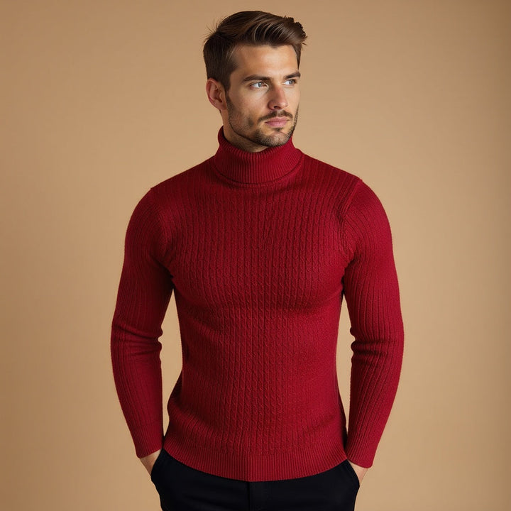 Herren Winter Kalte Jahreszeit Rollkragen Pullover