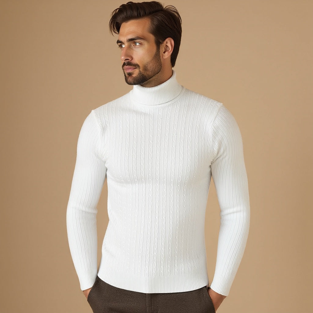 Herren Winter Kalte Jahreszeit Rollkragen Pullover