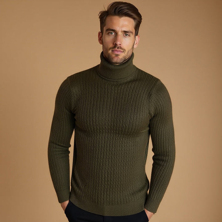 Herren Winter Kalte Jahreszeit Rollkragen Pullover
