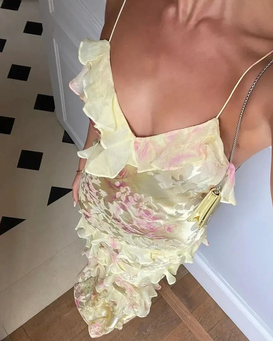 Ärmelloses langes Kleid mit elegantem Design Für Frauen