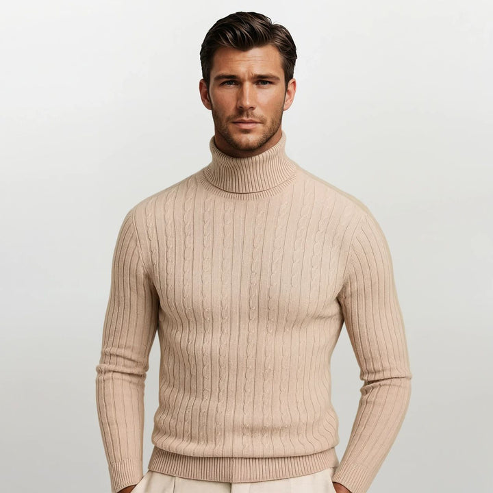 Warmer Winter Rollkragen Enger Pullover Herren