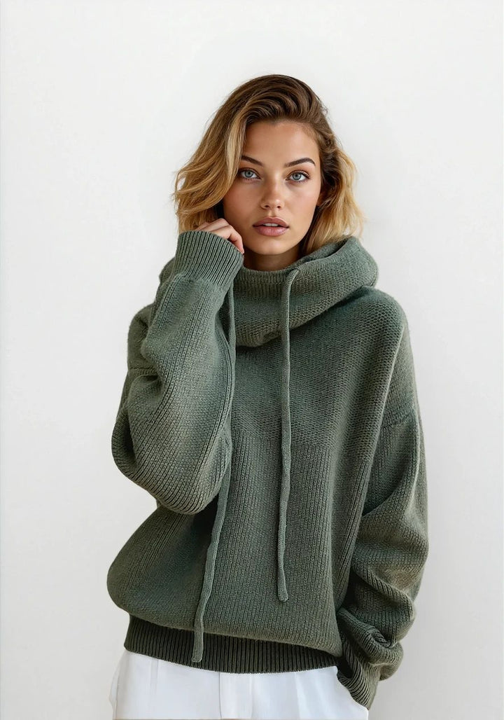Gemütlicher Winter Teddy Rollkragen Pullover Damen